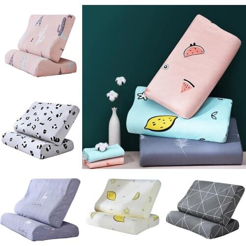 Ice Silk Pillow Case Cartoons Pillowcases High Quality Latex Pillow Case Cover Cool Feeling 30x50/40x60CM
