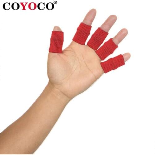 COYOCO Brand Finger Joints Braces Guard Volleyball Protector 10 Pcs Elastic Basketball Soccer Volleyball Sports Tools Support