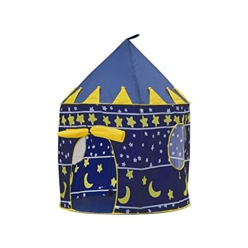 Denny International®, indoor and outdoor play tent, prince castle shape, ideal for garden, beach, as a Blue Prince summer campin