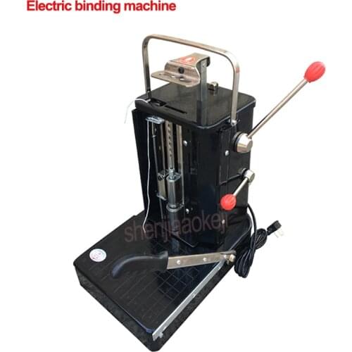 Electric binding machine utomatic threading three-hole bill file punching machine Financial voucher bookbinding machine YG-DS
