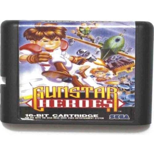 Gunstar Heroes 16 bit MD Game Card For Sega Mega Drive For Genesis