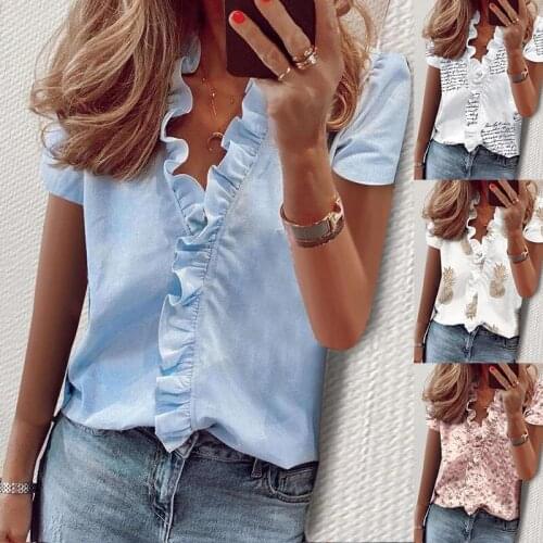 Женские рубашки с коротким рукавом HaiN China At AliExpress