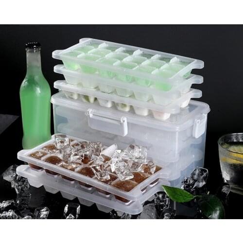 Creative DIY Refrigerator Ice Square Box Ice Mold with Lid