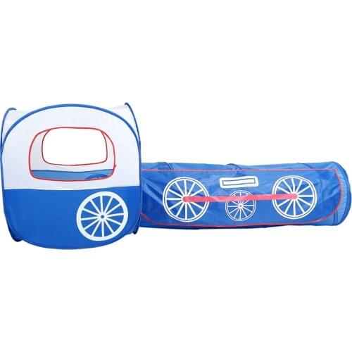 Locomotive Train Play Tent Up Tunnel for Kids Outdoor Indoor Play Houses Hut Game Nursery Playpen