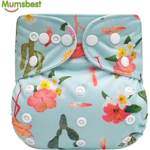 [Mumsbest] Baby Washable Diaper Absorvente Fralda Ecological Diaper Pocket Waterproof Diaper Cover Reusable Babies Cloth Nappies