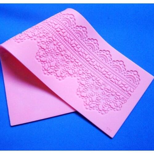 Wholesale New Style(1pc/lot) Soft Silicone Lace Mold Cake Chocolate Decoration Mold Fondant Decorating Mold DIY Baking Mold