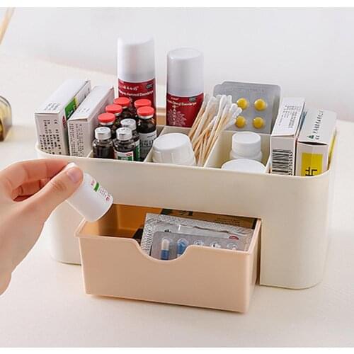 Plastic 6 Grids Makeup Storage Box Drawer Sundries Organizer Home Supplies Support Dropshipping