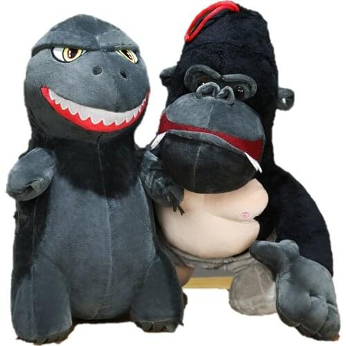 GodAzillas vs Kong Q version plush dolls pet toys cute cartoon creative gifts kawaii birthday gifts home decoration
