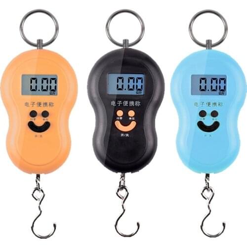 2018 Mini 50Kg/10g Portable LCD Display Luggage Fishing Hook Electronic Weight Digital Scale Pocket Weighing Hanging Scale