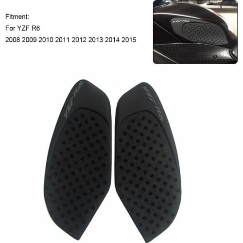 New For Yamaha YZF R6 2008 2009 2010 11 12 13 14 15 Motorcycle 3M Anti slip Tank Pad Side Gas Knee Grip Traction Pads