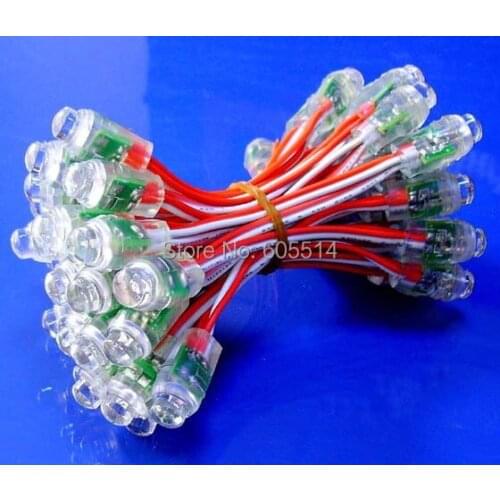[Seven Neon]Free shipping 300pcs/pack 5V 12mm IP67 waterproof red/blue/green/red/yellow light led pixel light,led module light