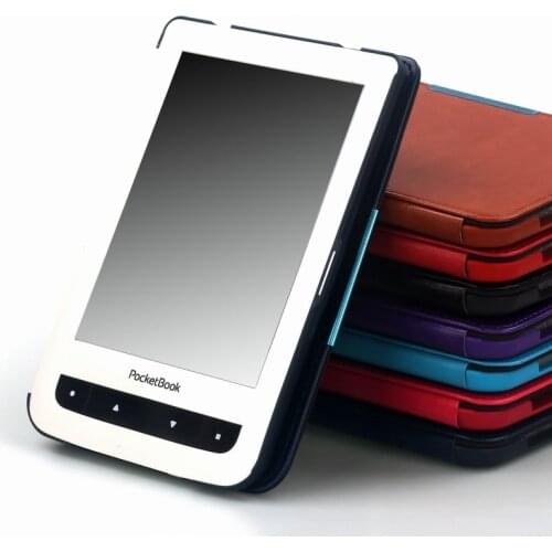 Gligle Smart Cover Case for Pocketbook 614/614 Plus/615/624/625/626/640 Touch Lux2 PU Leather Ebook Case+screen film+pen