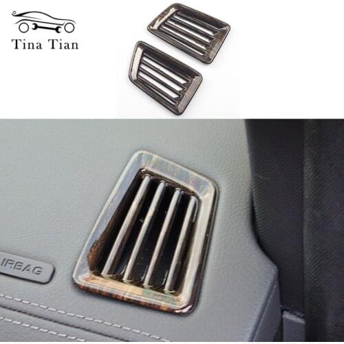 2pc ABS Air Conditioning Dashboard Vent Cover Fit for Ford Ranger Everest Endeavor 2015 2016 2017 2018 2019 2020 Car Styling