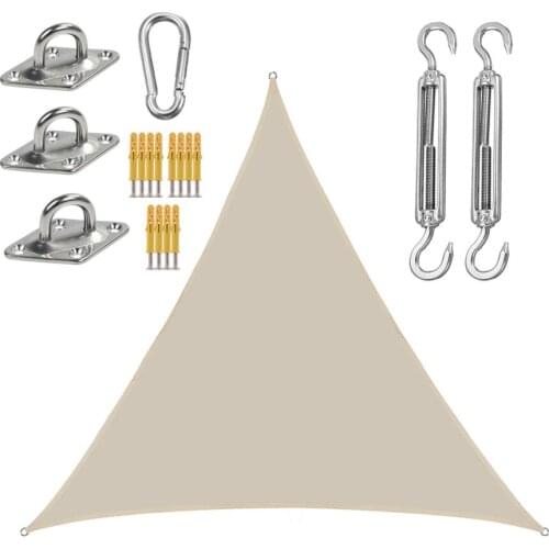 Waterproof Sun Shelter Sunshade Shade Sail Triangle Patio 3 Meter Windproof Tear-resistant Garden Reasonable Durable Awning