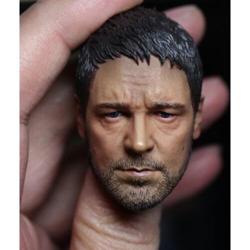 1/6 Scale Gladiator Russell Crowe Head Sculpt Head Carving For 12" Action Figure Body Part Model Toys Doll