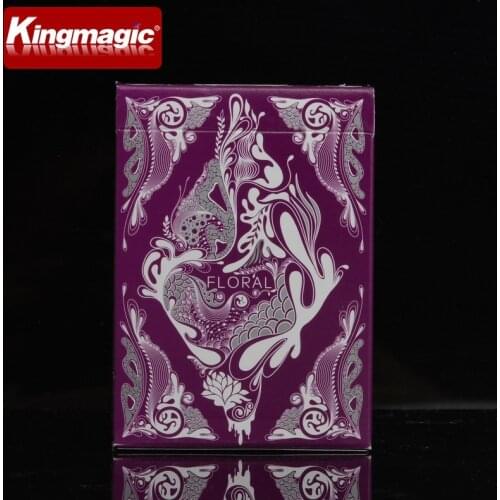 1 Deck Floral Purple Deck Of Playing Cards By Aloys Collectors Poker Size Limited Edition Magic Toys Magic Tricks