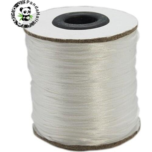 Pandahall 1 Roll 1mm Nylon Thread Sewing Jewelry Cord for Braided Jewelry Making DIY Handicraft Tool 5 Colors 100yards