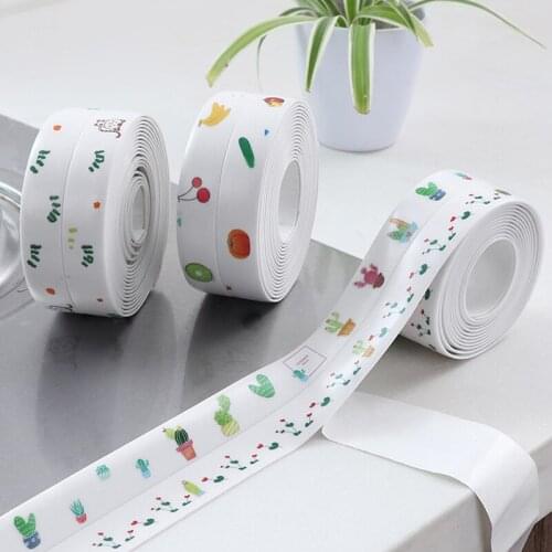 1 Roll Sealing Tape Waterproof Tape PVC Acrylic Material Kitchen Bathroom Wall Adhesive Crack Repair Tape 330cm J2Y