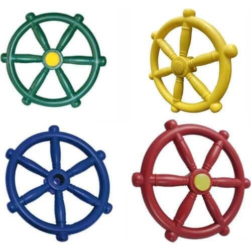 12 Inch Steering Wheel Pirate Game Accessory Swingset for Kids Outdoor Playhouse Treehouse Backyard