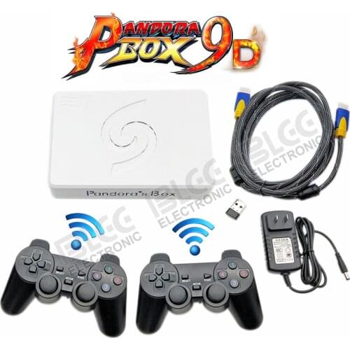 2 Players Wireless version Original Pandora Box 9D 2500 in 1 HDMI/VGA output with Gamepad Set USB connect joypad 3D games Tekken