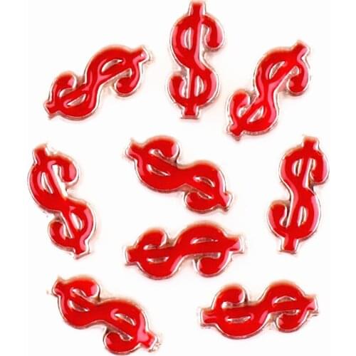 20Pcs/lot US Dollar Money Floating Charms Making Pendant Locket Necklaces Jewelry Accessories