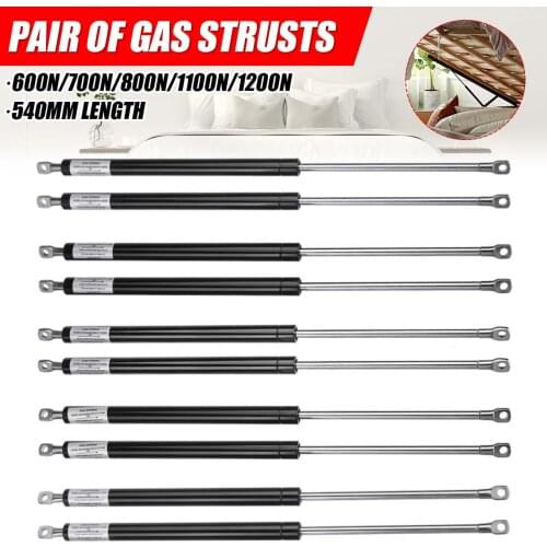 2X 540mm 600-1200N Shock Lift Strut Support Bar Gas Spring Lift Up Support for Storage Bed Car Bonnet Hood Tailgate RV Bus