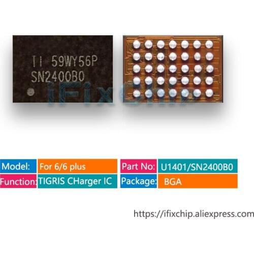 5pcs/lot SN2400B0 for iphone 6/6 plus charging ic SN2400 SN2400BO 35pins USB control TIGRIS charger IC