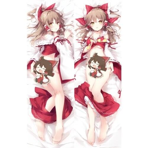 Touhou Project Hakurei Reimu Cosplay Dakimakura Pillow Case Hugging Body Prop