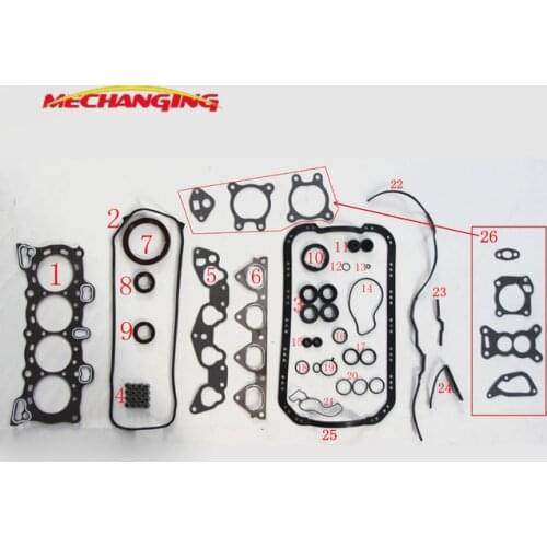 For HONDA CIVIC D13B1 D13B2 D15B D15B1 D15B2 D15B7 Engine Parts Engine Rebuilding Kits Engine Gasket 06110-P03-010 50115800