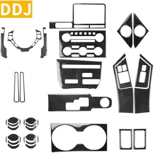 For Nissan GTR R35 2008-2016 Carbon Fiber Interior Stickers Steering Wheel Speedometer CD Gear Shift Air Vent Car Accessories