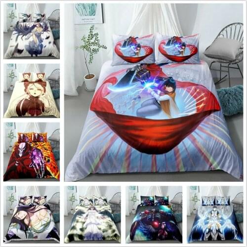 Overlord Home Textile Pillow Case 3D Bed Linen Duvet Covers Comforter Bedding Sets Bed Set Home Decor Bedding
