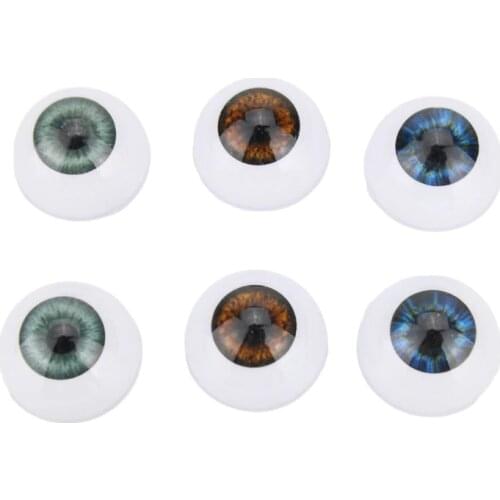 Kaydora 3 Pairs Doll Eyes 20MM Reborn Doll Eyeball Half Round Eyes Reborn Doll Kits Replacement Eyeball lol Reborn Baby Dolls