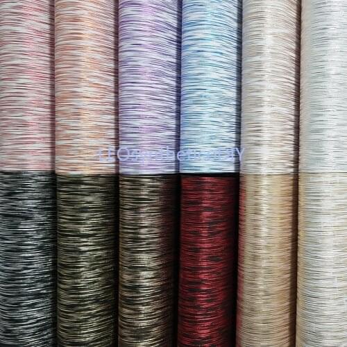 1PC 21X29CM Synthetic Letaher, Cuero Sintetico Embossed Gold lInes Leather For Making Bows Accessories LEOsyntheticoDIY T145