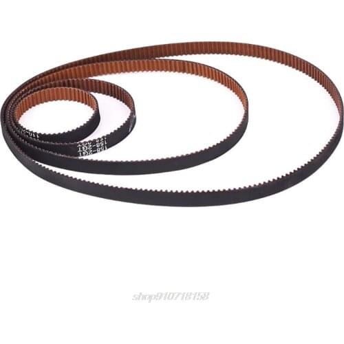 Wear Resistant Anti-slip GT2 Closed Loop Timing Belt Rubber 2GT 6mm 110 200 280 300 400 610 852mm Synchronous Belts N06 20