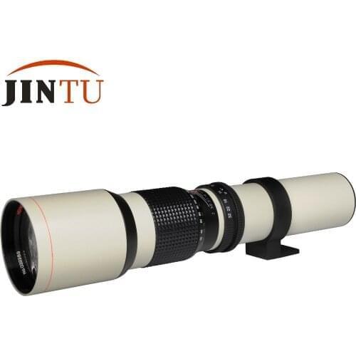 JINTU White Power 500mm f/8.0 Telephoto Lens for Pentax K-R K-X K-7 K-5 K-3 K10 K20 K100 K200 K-Mount SLR Camera