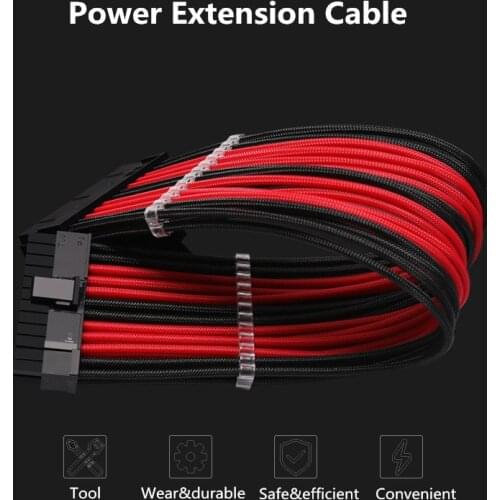 Barrow EXLGP PC Module Power Extension Cable 24pin motherboard GPU 6 pin GPU 6+2pin GPU 4 pin GPU 4+4 pin