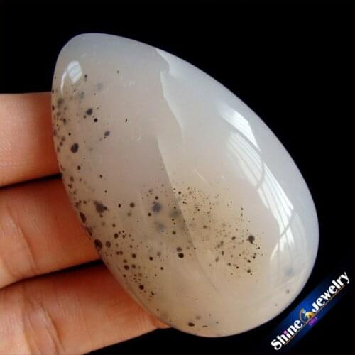 Men Jewelry Pendant Slide Large Natural Moss Agates Stone Pendant Necklace Wholesale Fashion Pendants for Boys Gifts B455