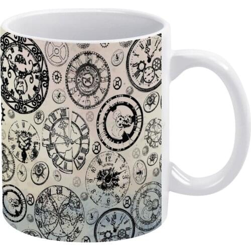 Timeless White Mug 11oz Funny Ceramic Coffee Tea Milk Cups Fun Once Upon A Time Timeless Pattern Paterns
