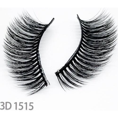 Mink 25 pairs Each Lot Soft and Natural Black Mink Eyelashes Korean 3D False Eyelashes 100% Hand Made with Fast Shipping