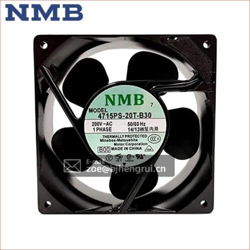 Original NMB 12038 200V 14 / 13W 12CM 4715PS-20T-B30 AC cooling fan