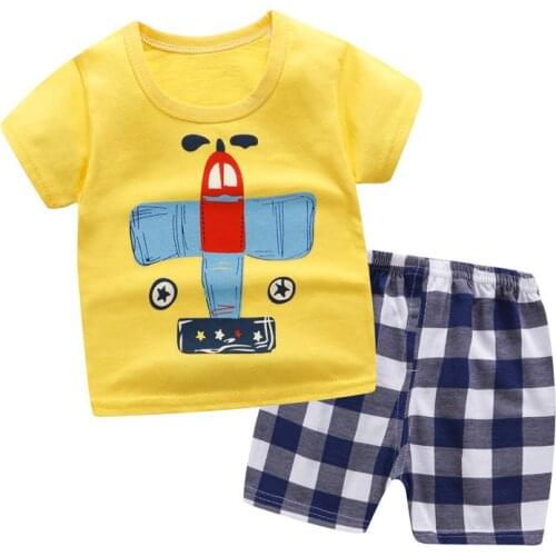 6M-4T Baby Boy Summer Clothes Set Infant Newborn Baby Boy Clothing Set Sports Tshirt+ Shorts Suits Baby Boy Girl Clothes