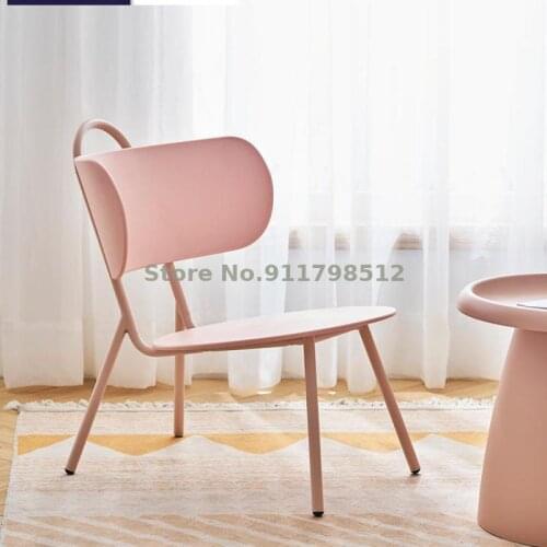 Nordic ins casual dining chair living room home bedroom desk chair makeup back simple modern net red stool