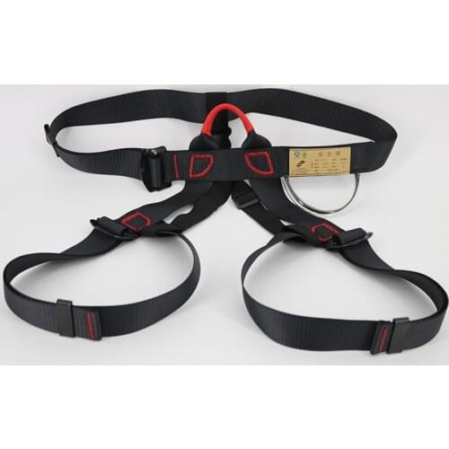 Professional Outdoor Sports Safety Belt Rock Climbing Harness Waist Support Half Body Harness Aerial Survival Equipment