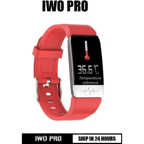 Thermometer bracelet T1S Smart Watch Band With Temperature Measure ECG Heart Rate Blood Pressure Monitor Weather Forecast Watch