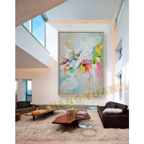 Modern Abstract Painting Style Wall Art Canvas Painting Acrylic Paints For Home Wall Decoration cuadros para salon No Frame