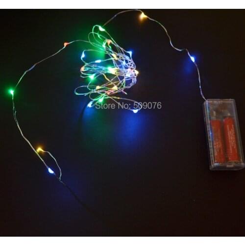 2PCS/lot LED String light led strip for christmas wedding decoration home lighting DIY light LED sliver Wire String