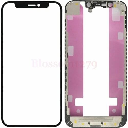10PCS LCD Front Screen Touch Glass Frame Bezel OCA For Apple iPhone X iPhone XS Max iPhone XR iPhone 11 Pro iPhone 12 Mini Pro