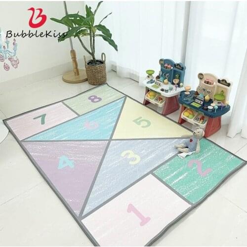 Bubble Kiss Childrens Room Carpet Jumping Lattice Game Floor Mat Cartoon Cute Area Rugs Home Bedroom Decoration Non-slip Rugs