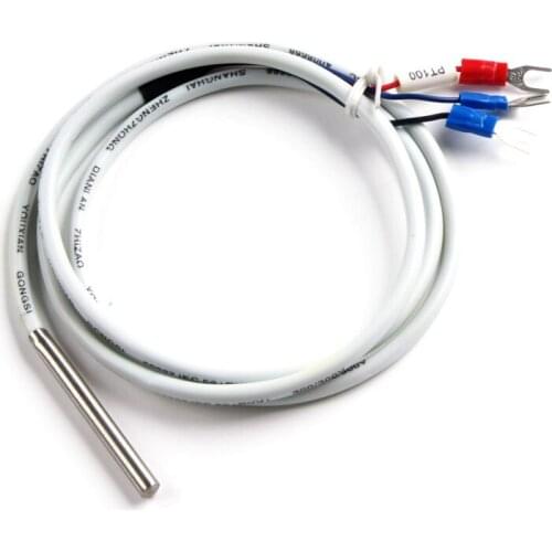 1M Wire Temperature Control / Measure Sensors 5*50 Stainless Steel Thermocouple Sensor Probe PT100