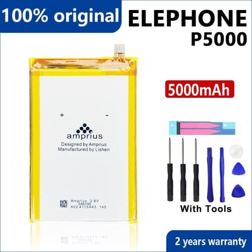 100% Original 5000mAh for THL 5000 THL5000 Elephone P5000 DEXP Ixion XL5" ML5 Phone Batteries With Tools+Tracking Number